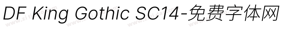 DF King Gothic SC14字体转换